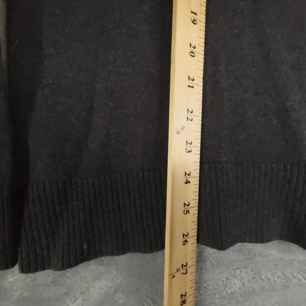 Eddie Bauer Mens Sweater Pullover Crew Mock Neck Knit 1/4 Zip‎ Black XL - Picture 4 of 7